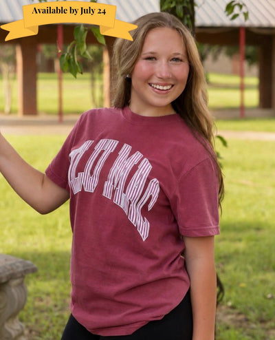 Lulu Mac Tee- Crimson