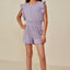 Girls French Terry Knit Set- Lavender