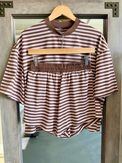 Lena Stripe Set- Pink
