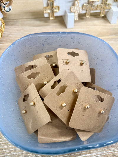 Stud Earrings- gold