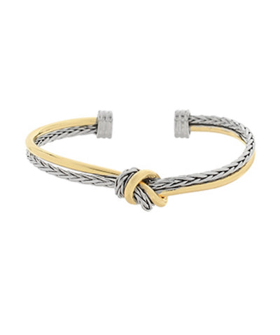 Two-Tone Twisted Knot Cuff