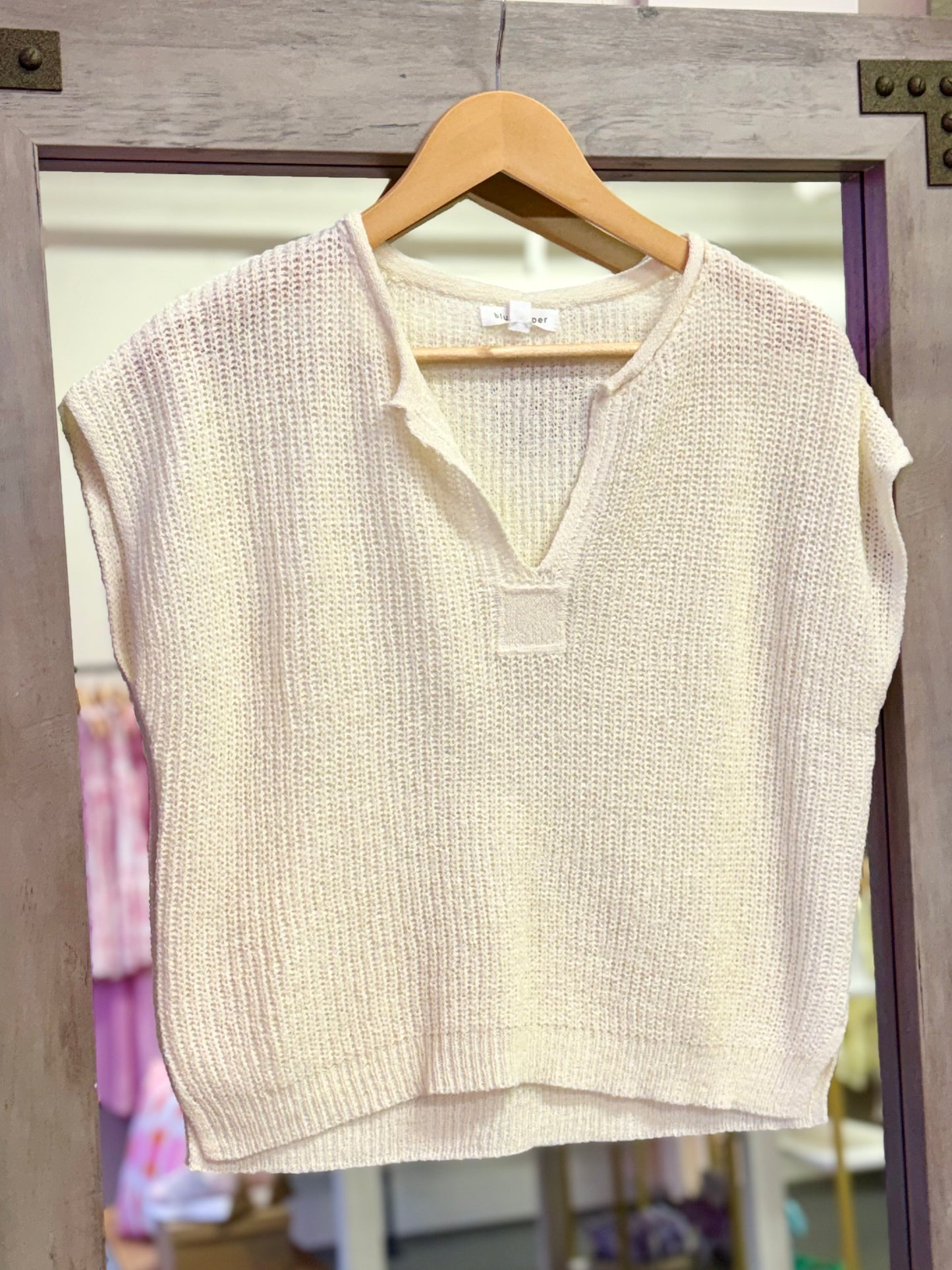 Knit Top- Cream