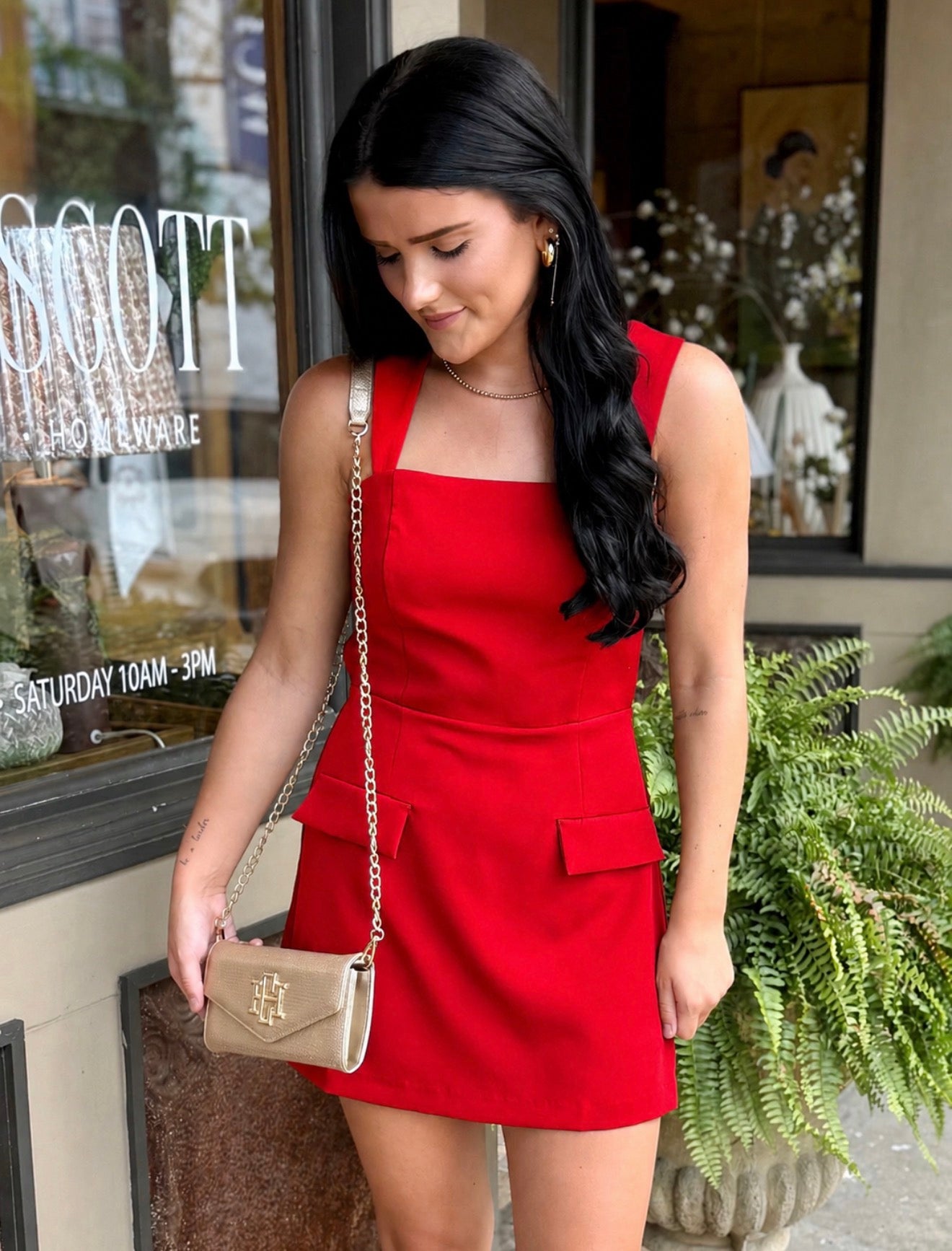 Main Character Romper- Red