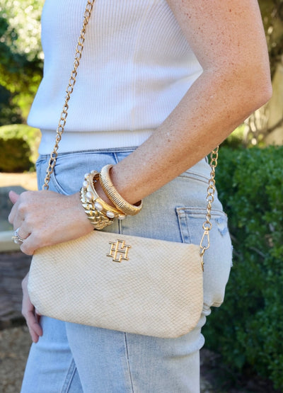 Livi Crossbody Shimmer Champagne