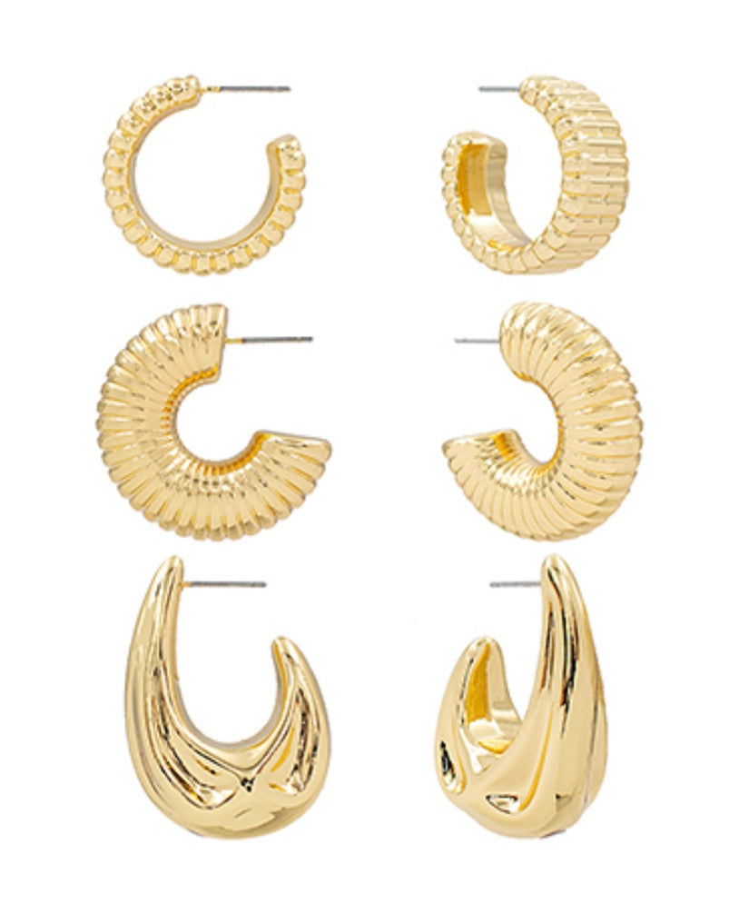 Teardrop & Hoop Set- B