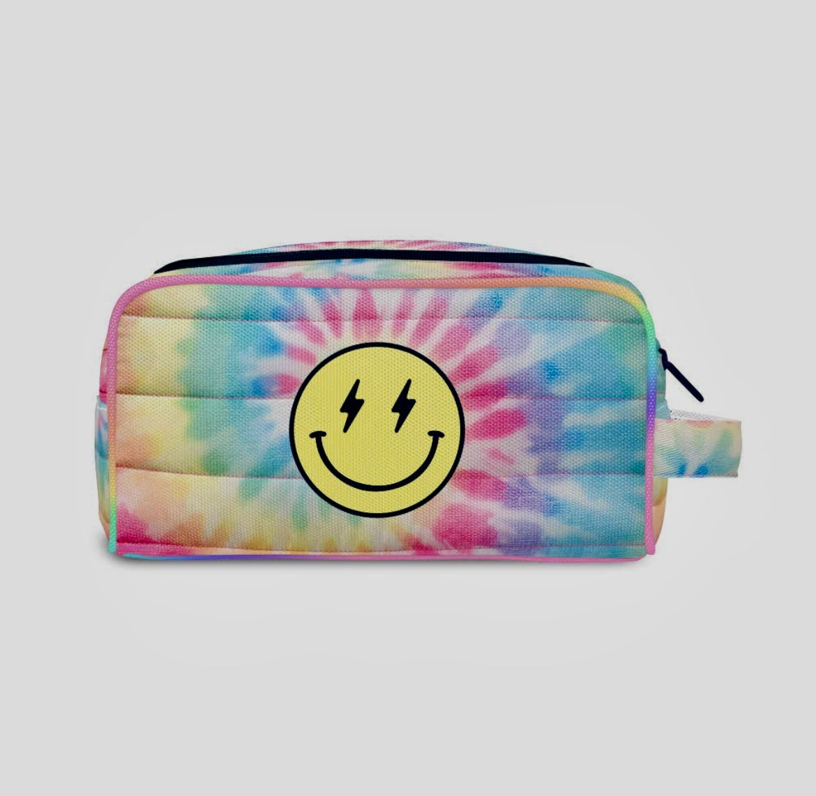 Smiley Face Puffer Cosmetic Bag