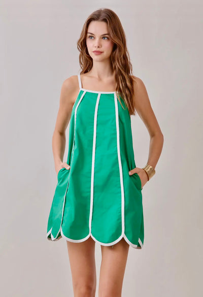 Millie Mini Dress- Green