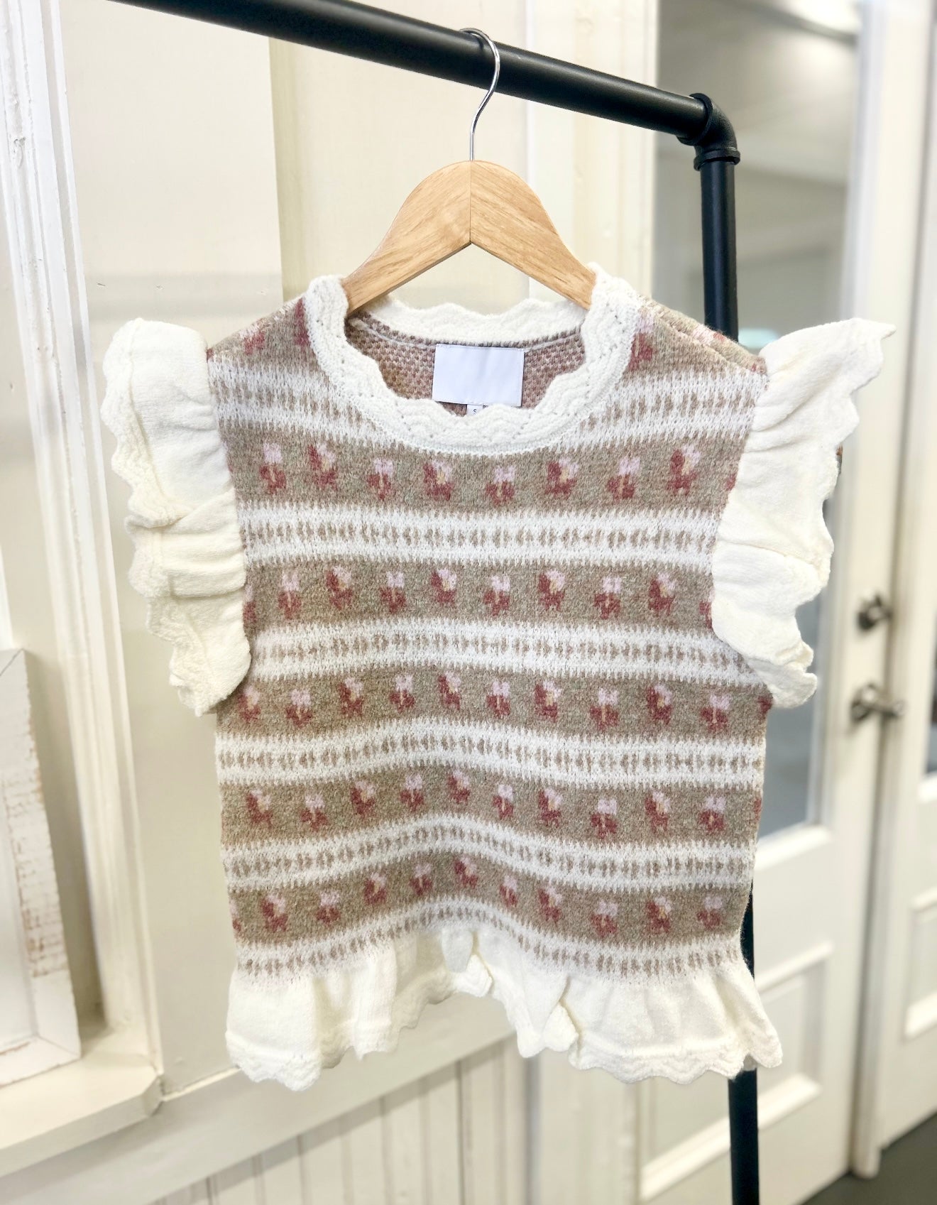 Daisy Darling Top- Ivory