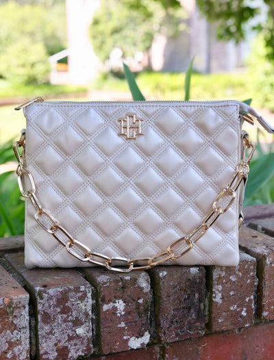 Jocelyn Crossbody Pearl Quilted DQ