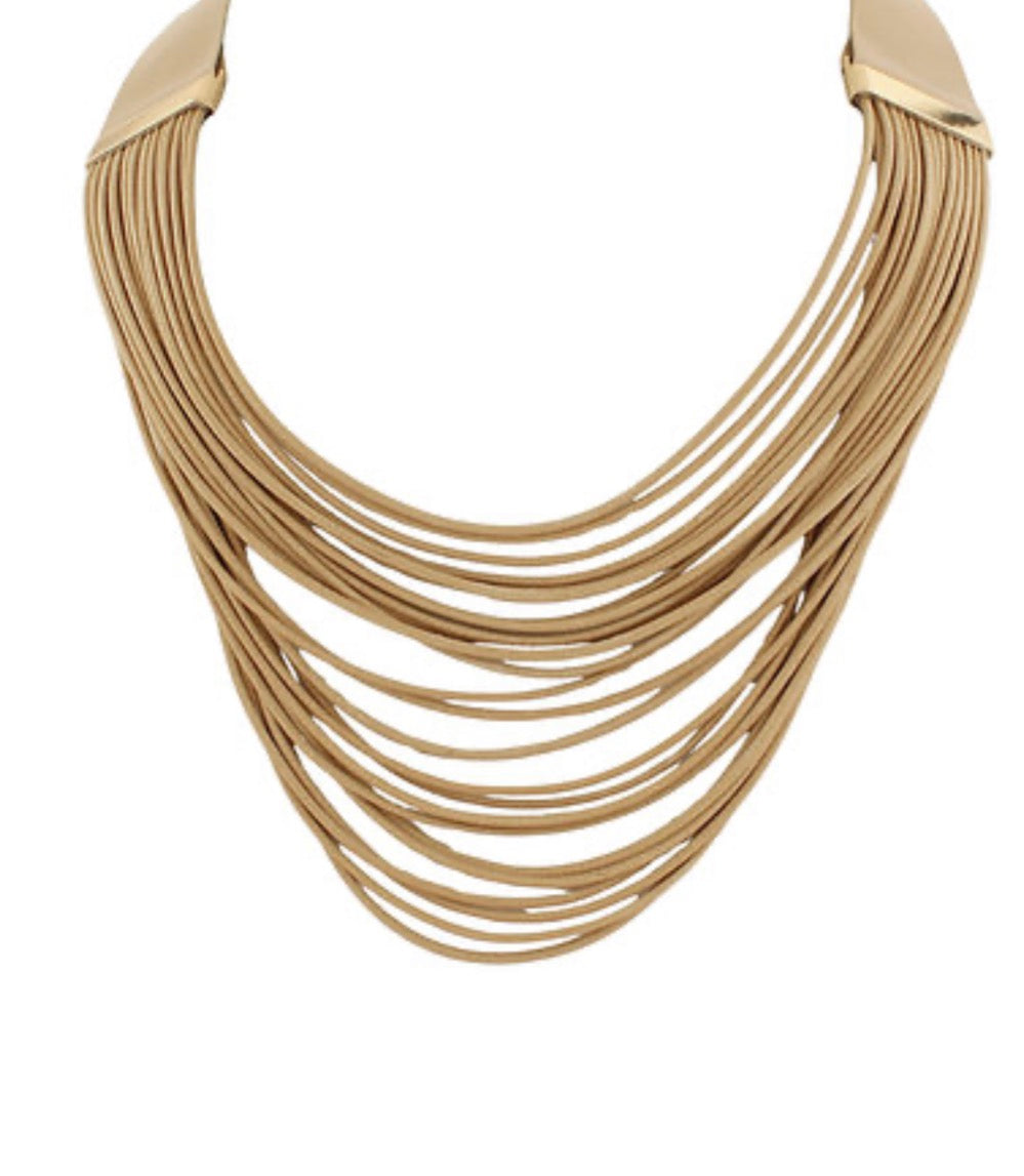 Multi Layered Cord Necklace