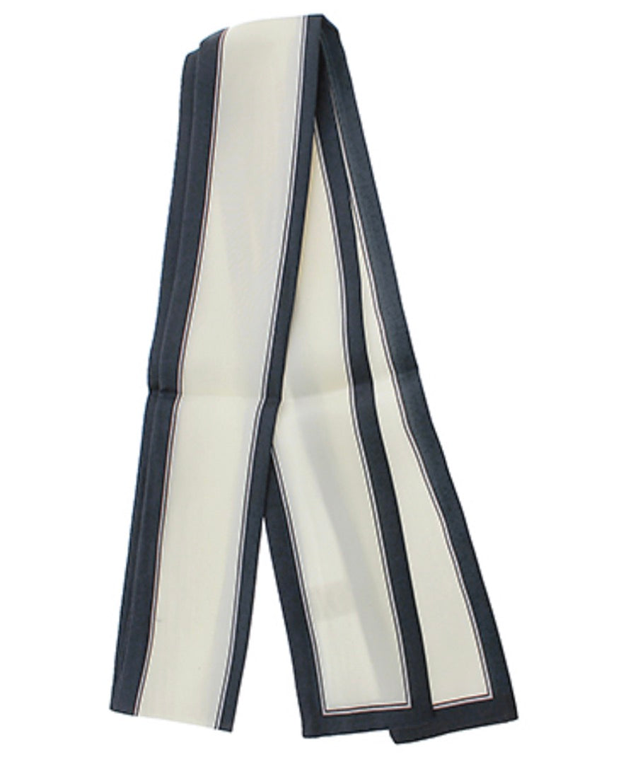Line Border Twilly Scarf