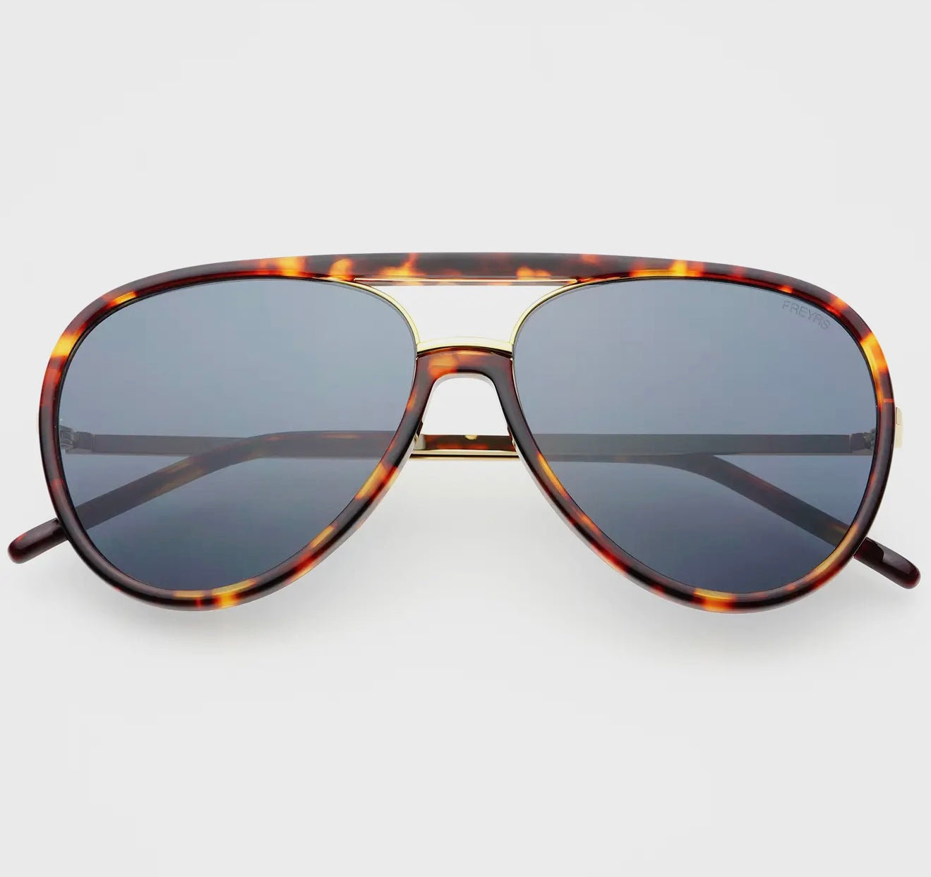 Shay Aviator Sunglasses- Tortoise/Solid Grey