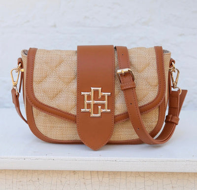 Griffin Crossbody- Natural Saddle
