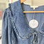 L/S Denim Tie Top