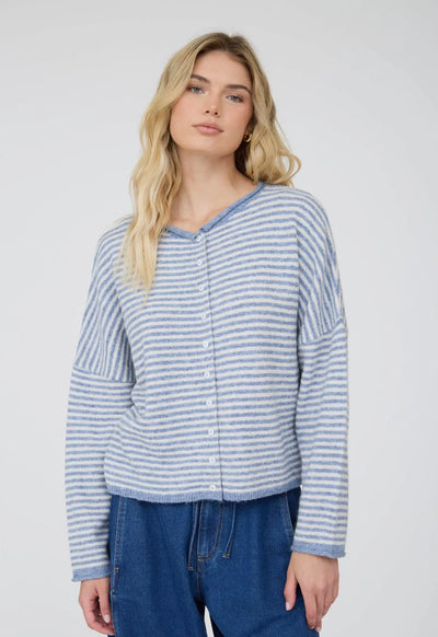 Cori Stripe Top- Blue