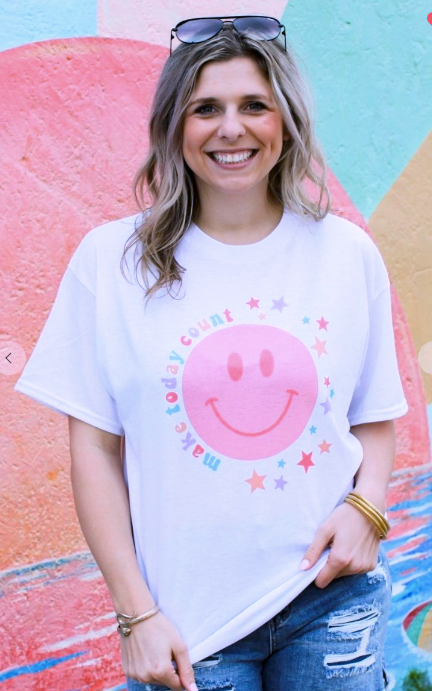 Make Today Count Tee- White