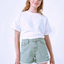 Girls Distressed Denim Shorts- 2 Colors