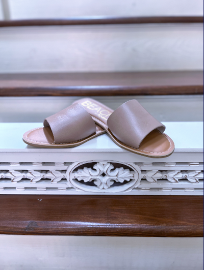 Cabana Slides- natural leather