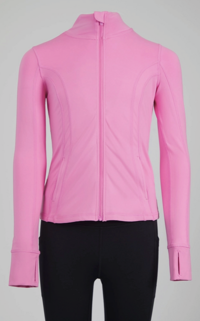 Girls Full Zip Active Jacket (SCUBA DUPE)