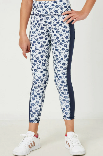 Girls Floral Active Leggings